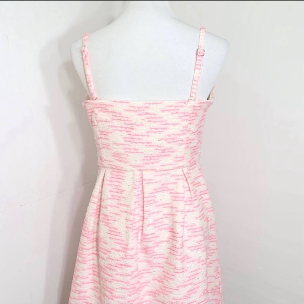 SOLD-Anthropologie Metallic Tweed Strapless Dress - Picture 4 of 9